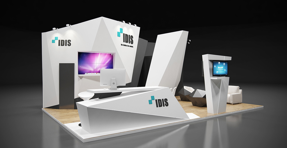 IDIS國(guó)外展臺(tái)設(shè)計(jì)效果圖