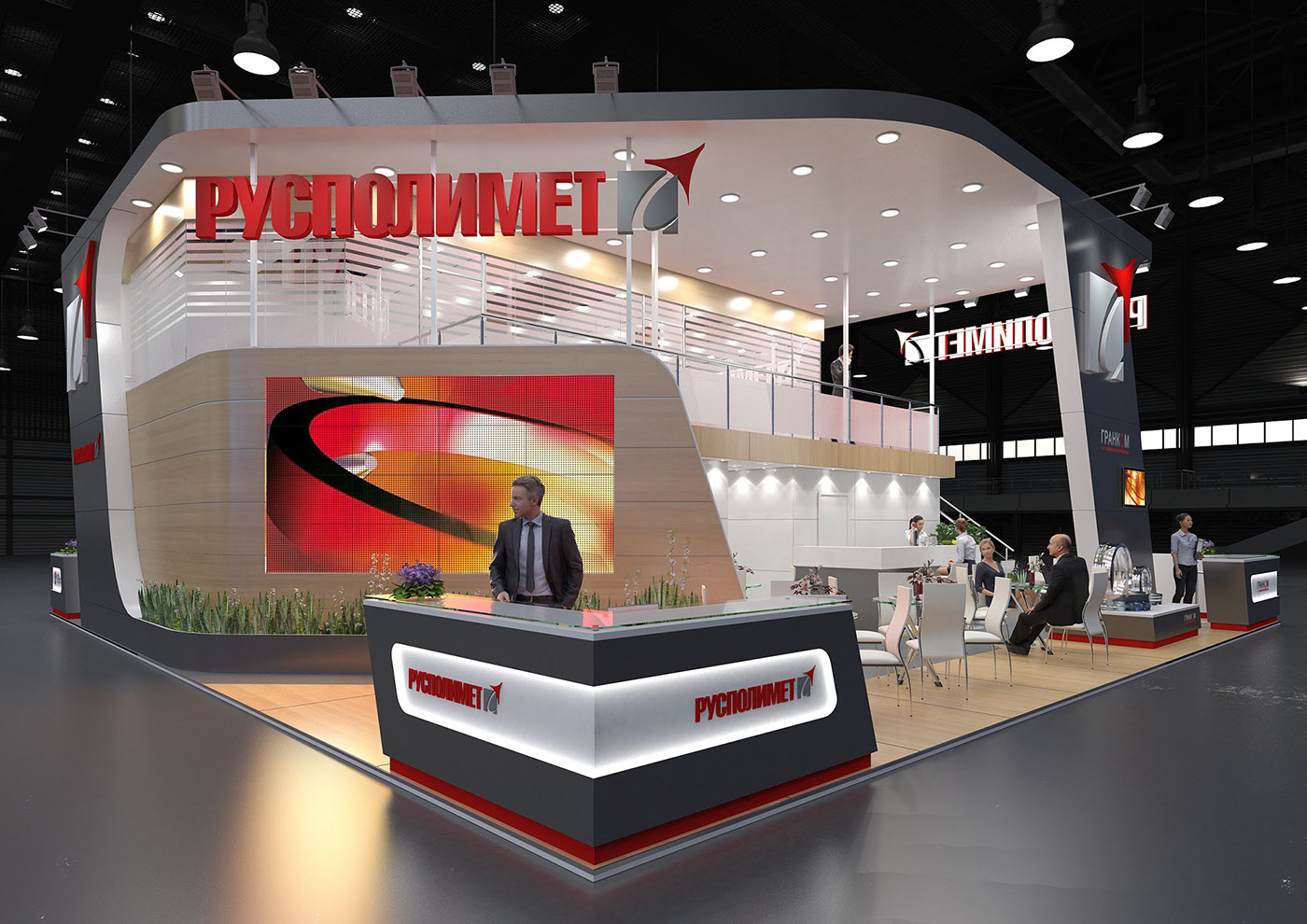 pycnonNMET雙層展臺設(shè)計(jì)圖